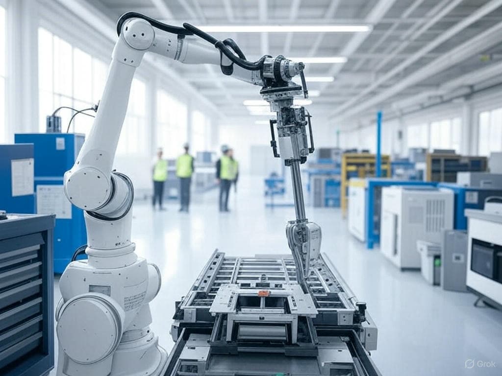 Image depicting a AI powered factory